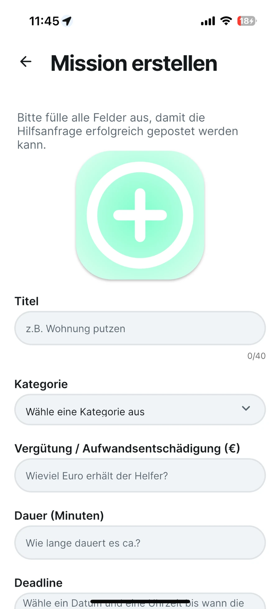 Mission erstellen in Ikigain