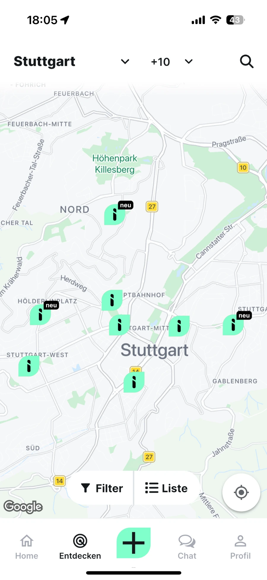 Ikigain Karte mit Missionen